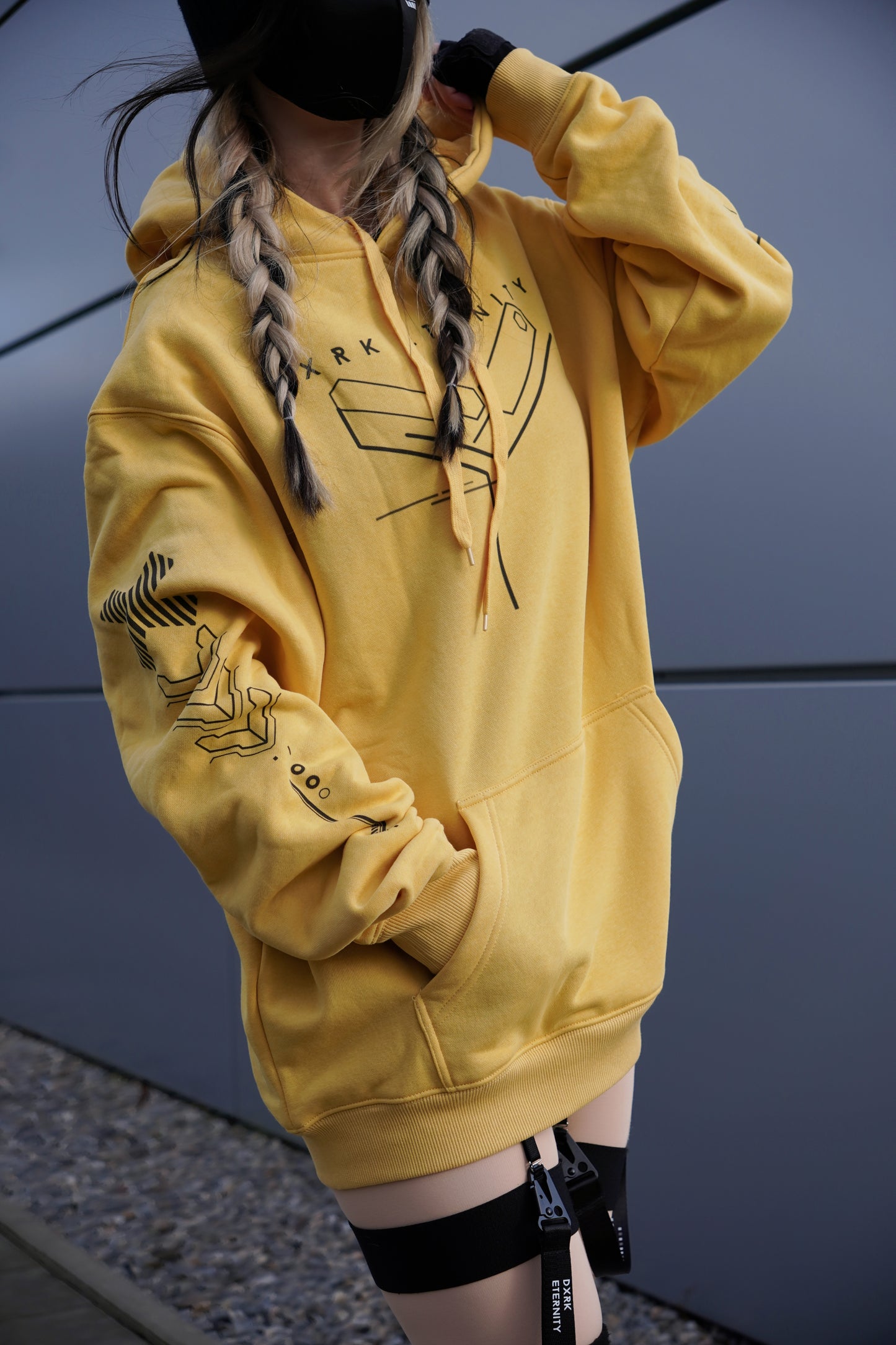 Dxrk Eternity Hoodie Yellow DTF High Quality Print