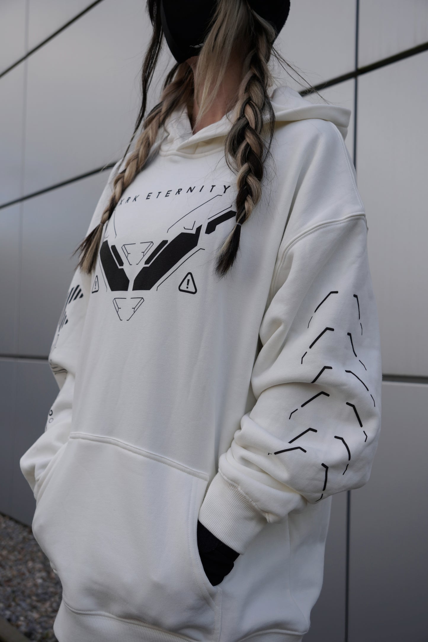 Dxrk Eternity Hoodie White DTF High Quality Print