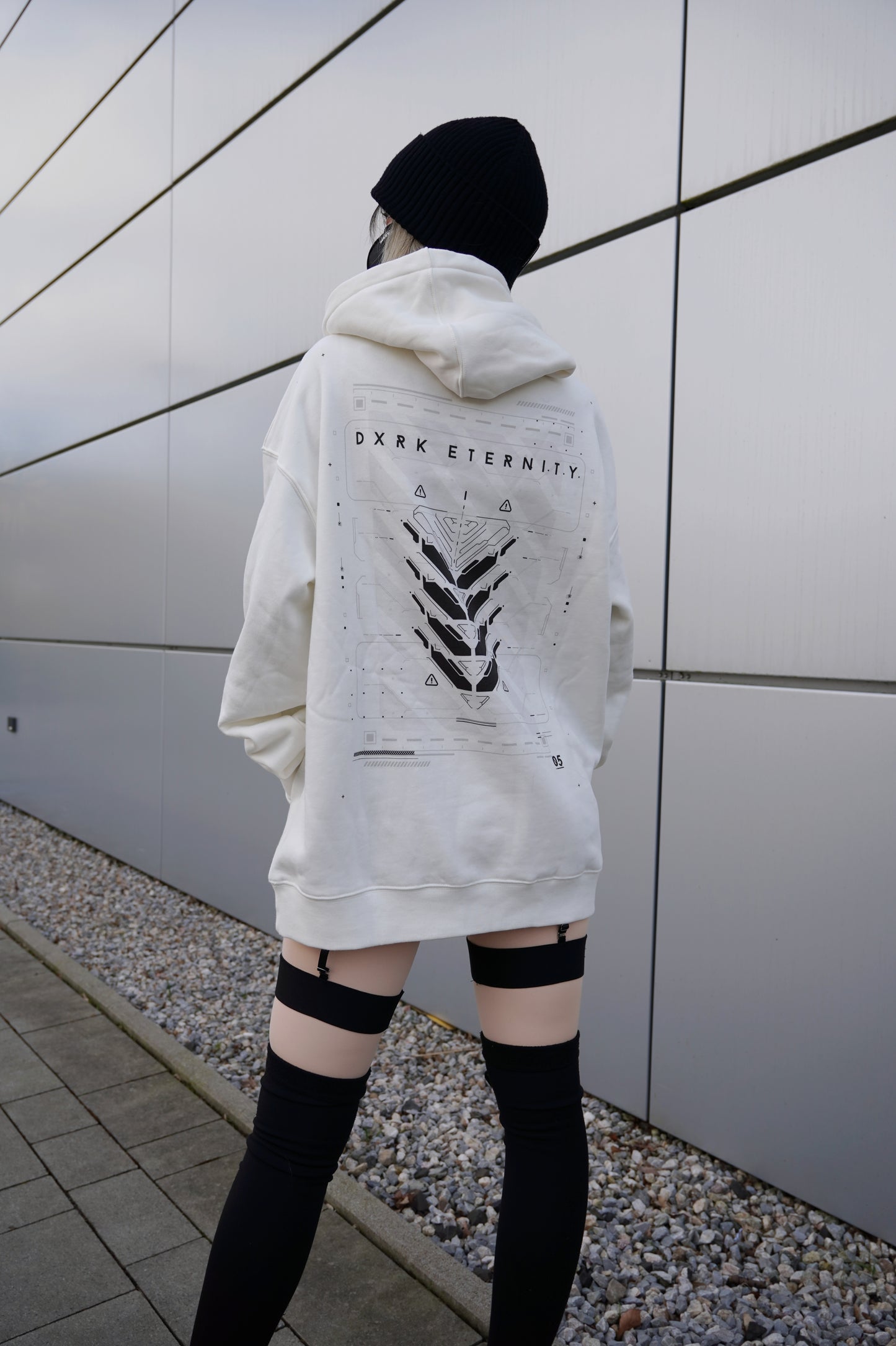 Dxrk Eternity Hoodie White DTF High Quality Print