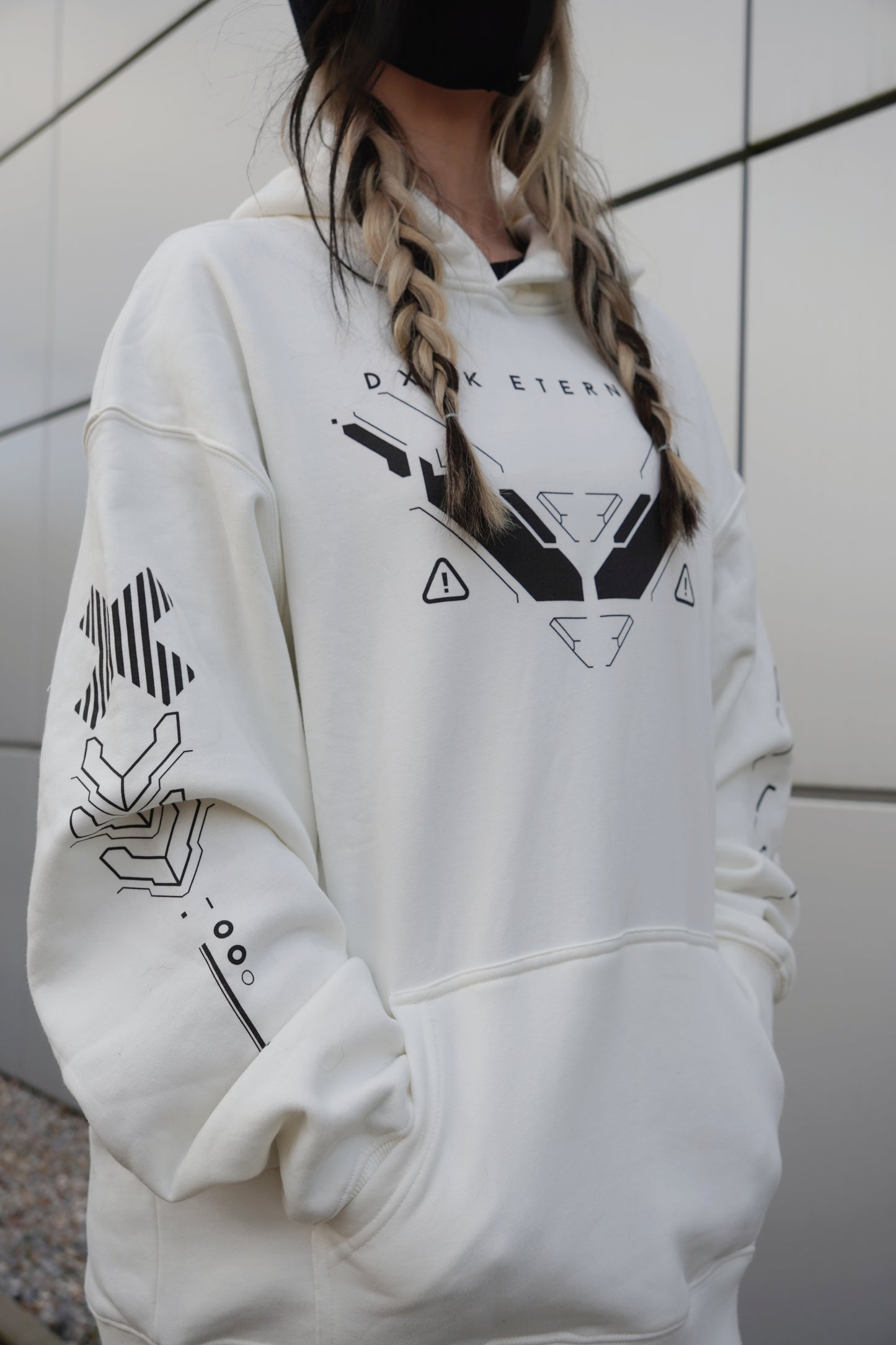 Dxrk Eternity Hoodie White DTF High Quality Print