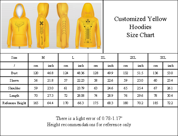 Dxrk Eternity Hoodie Yellow DTF High Quality Print