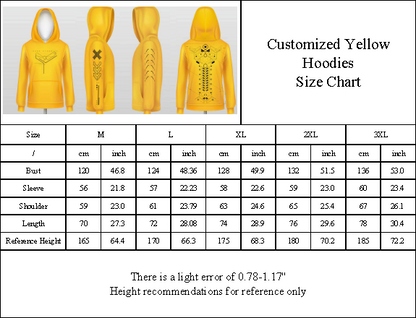 Dxrk Eternity Hoodie Yellow DTF High Quality Print